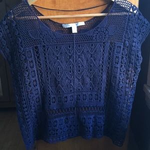 Lauren Conrad Lace Overlay Top